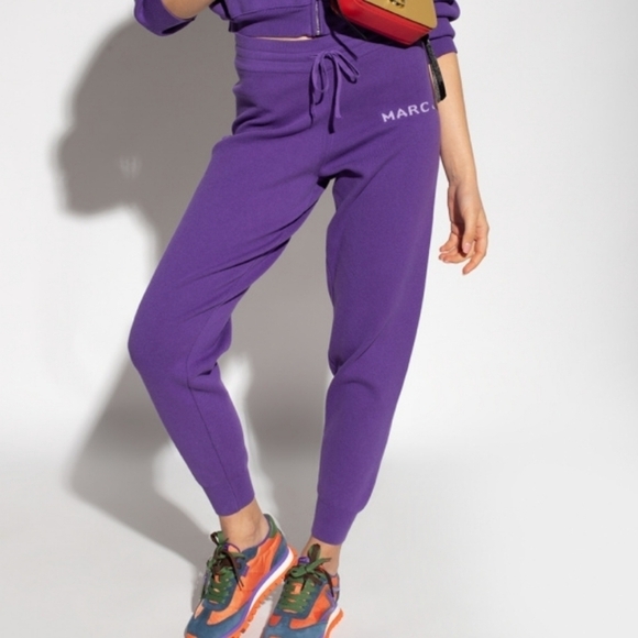 Marc Jacobs Purple Potion The Knit Sweatpants M - Picture 2 of 9